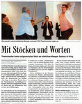 Mit Stöcken und Worten