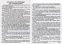 25 Jahre in Gundelfingen: „Die Theatermacher“