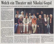 Welch ein Theater mit Nikolai Gogol