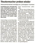 Theatermacher proben wieder