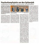 Psycho-Kampfspiele um den Spitzenjob